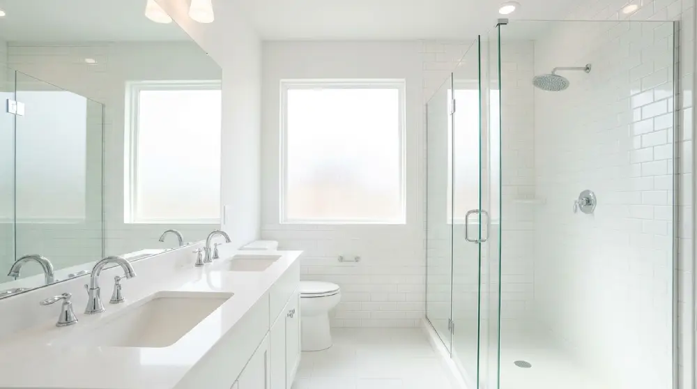 Bathrooms after professional cleaning